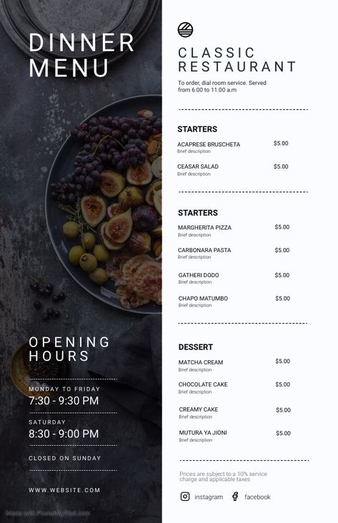 Restaurant Menu Designs, Aesthetic Menu Template, Menu Design Aesthetic, Menu Aesthetic Design, Hotel Menu Card Design, Classic Menu Design, Set Menu Design, Hotel Menu Design, Hotel Menu Card