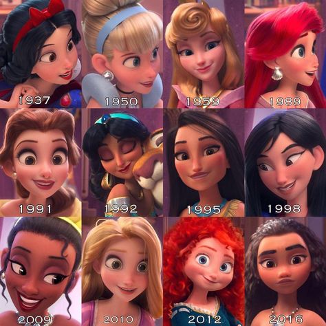 Disney royalty through the years 👑 Funny Disney Cartoons, Disney Princess Films, Anastacia Disney, Disney Parque, Disney Princess Funny, Foto Disney, Image Princesse Disney, Animation Disney, Images Disney