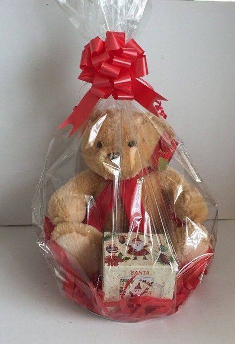 Gift Basket With Teddy Bear, Teddy Bear Gift Hamper, Valentines Teddy Bears Gift Ideas, Teddy Bear Wrapping Ideas, Teddy Bear Gift Wrapping Ideas, Valentines Day Hampers, Valentine Hampers Ideas, Teddy Bear Gift Ideas, Teddy Bear Gift Basket