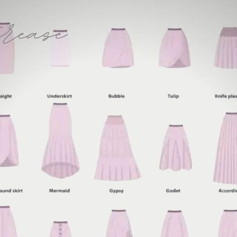 Fashion Pattern Making on Instagram: "Did you know there are well over 50+ types of skirts? And, that the pattern to create each one of them begins with a single skirt sloper? Yes, it’s true, the a-line, pencil, flare, mermaid skirt, etc. all start from the same foundation. But, the problem is, the foundation typically starts with a standard size, like 6, 8, 10. Measurements for the “average” figure, then graded up and down to get to all the sizes on the spectrum. Think that skirt design woul Mermaid Skirt Short, Fashion Pattern Making, Skirt Shapes, Types Of Mermaids, Flared Skirt Pattern, Type Chart, Flair Skirt, Mermaid Shorts, Traditional Skirts