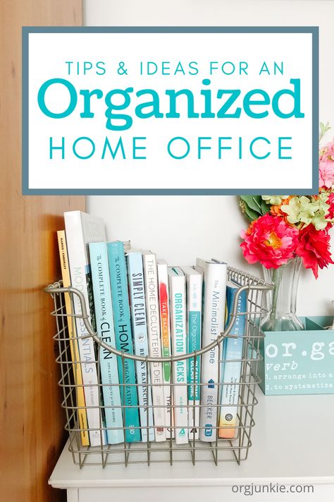 Organized Home Office, Office Organization Tips, Minimalist Organization, Office Organisation, Work Cubicle, Office Organization At Work, Organized Home, Office Crafts, Small Home Office