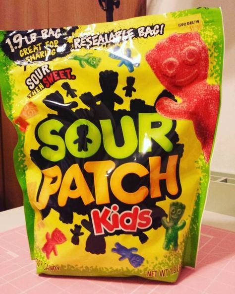 Pucker up with a giant bag of Sour Patch Kids. Sorry, I don't share. Go buy your own at Five Below. #sweet #sour #kids #candy #gummy #SourPatch #pucker #share #FiveBelow Sour Patch Kids Aesthetic, Sourpatch Kid, Sour Snacks, Sour Sweets, Candy Salad, Birthday Kpop, Sleepover Snacks, Candy Gummy, Christmas Basket