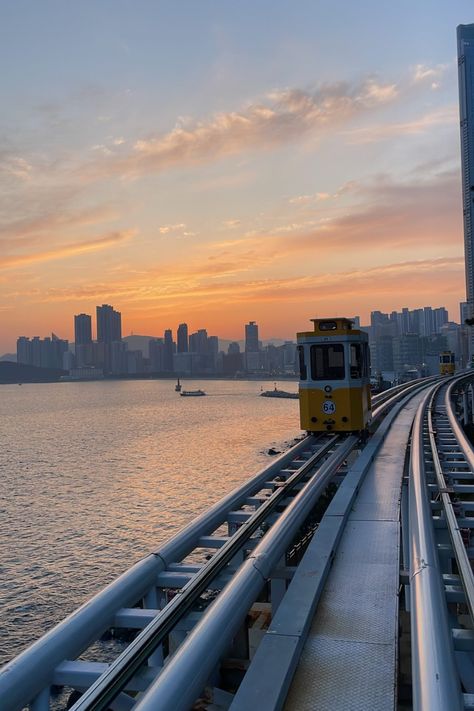 The coastal city of Busan should be at the top of your list for places to visit in South Korea. Check out all there is to do and see in Busan!  This photo was taken riding the Haeundae Sky Capsule Busan Sky Capsule, Life In South Korea, Busan South Korea Aesthetic, Korea Busan Aesthetic, Korea Places To Visit, Korea Aesthetic City, Busan South Korea Photography, South Korea Aesthetics, Busan Wallpaper