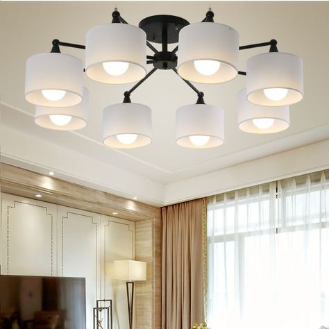 The all black one AU $158.96 Dining Chandelier Modern, Chandeliers Kitchen, Modern Living Room Lighting, Chandelier Kitchen, Ceiling Lamps Living Room, Cheap Ceiling Lights, Modern Lights, Chandeliers Modern, Chandelier Led