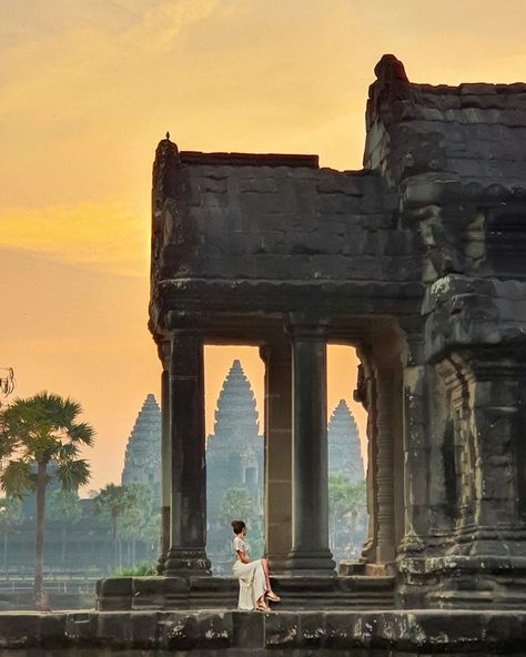 Bonito, Siem Reap Cambodia Photography, Angkor Wat Sunrise, Cambodia Travel Aesthetic, Cambodia Mountains, Ankor Watt, Cambodia Aesthetic, Cambodia Temple, Cambodia Angkor Wat