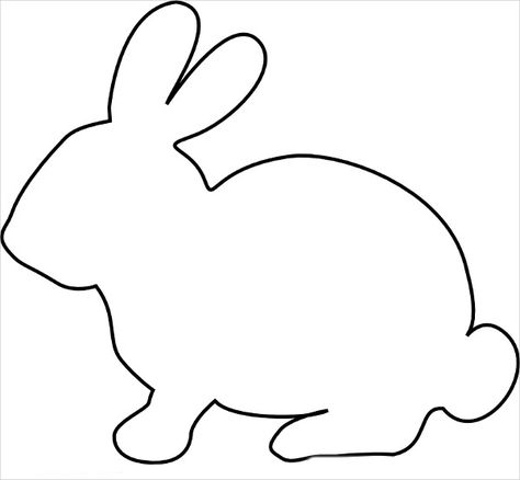 Easter Bunny Template, Animal Outline, Bunny Templates, Easter Templates, Animal Templates, Diy Ostern, Applique Templates, Easter Art, Easter Printables