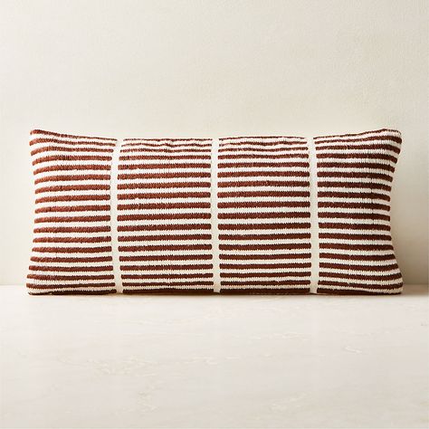 Ackerman Modern: California Mid Century Capsule Collection | CB2 Striped Throw Pillows, Couch Pillow Decor, Cushions Design, Kuba Cloth Pillow, Western Pillows, Throw Pillow Design, Handwoven Tapestry, Silk Throw Pillows, Hand Pillow