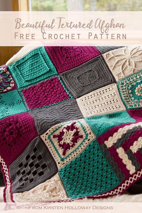 Crochet Along Patterns Free, Yarnspirations Patterns Free, Motifs Afghans, Granny Square Häkelanleitung, Zig Zag Crochet, Beau Crochet, Squares Crochet, Crochet Afghan Pattern, Confection Au Crochet