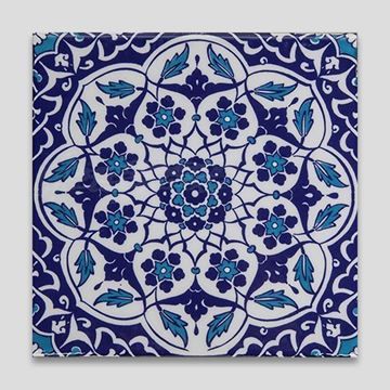 GC92 Handmade Turkish Ceramic Tile Downstairs Cloakroom, Iznik Tile, Turkish Tile, Turkish Tiles, Turkish Pattern, Handmade Ceramic Tiles, Turkish Ceramics, Glazed Tiles, Islamic Art Pattern