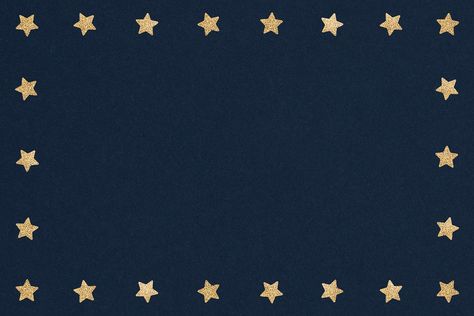 Gold star patterned frame on a midnight blue background | free image by rawpixel.com / NingZk V. Wallpaper For Powerpoint Presentation, Background Images Presentation, Simple Google Slides Background, Cute Backgrounds For Presentation, Slides Background Presentation Aesthetic, Powerpoint Wallpaper Backgrounds, Blue Google Slides Background, Cute Background For Presentation, Google Slides Wallpaper