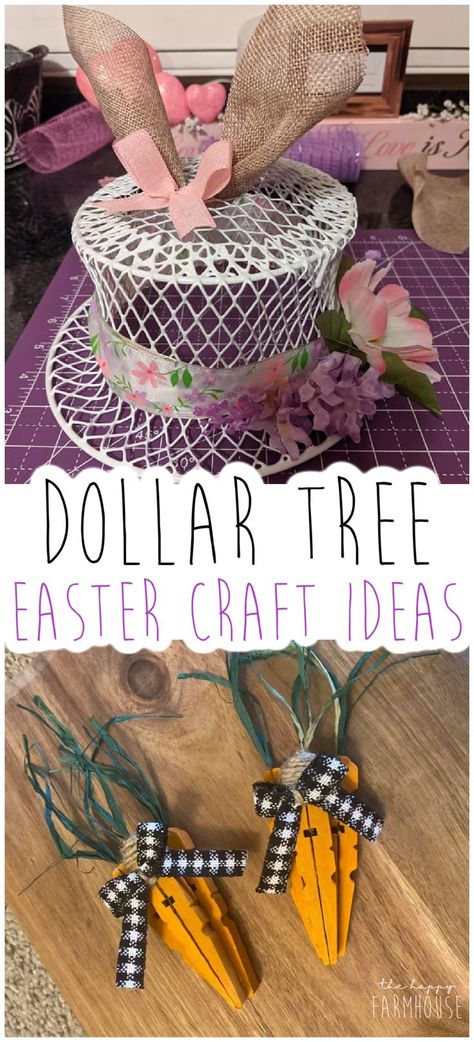 Dollar Tree Easter Craft Ideas- cheap and easy DIY projects. Dollar store easter crafts for kids and adults to make. Fun easter decorations/home decor ideas. Dollar Tree Easter Centerpieces Diy, Dollar Tree Anniversary Ideas, Easy Spring Centerpieces Diy, Walmart Easter Decor, Dollar Tree Stackable Eggs, Diy Easter Crafts For Adults, Dollar Tree Easter Wreath Diy, Easter Tablescapes Ideas Dollar Stores, Dollar Tree Diy Easter Crafts