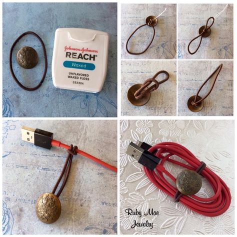 Best Ponytail, Ruby Mae, Retreat Gifts, Cord Holder, Cord Ties, Diy Buttons, Dental Floss, Crafts Hacks, Button Art