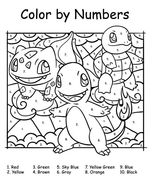 Pokemon To Print, Cute Printable Activities, Pokemon Kindergarten Activities, Pokemon Color By Number Free Printable, I Spy Pokemon Printable, Free Printable Color By Number Pages, Color By Number 3rd Grade, Pokémon Color By Number, Number Colouring Free Printables