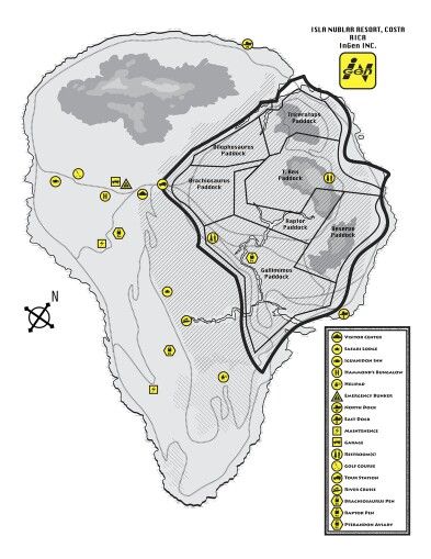 Map of jurassic park Jurassic Park Map, Jurassic Aesthetic, Dinosaur Birthday Party Food, Lego Jurassic Park, Jurassic World 2, Isla Nublar, Theatrical Scenery, Dnd World Map, Jurassic Park Movie