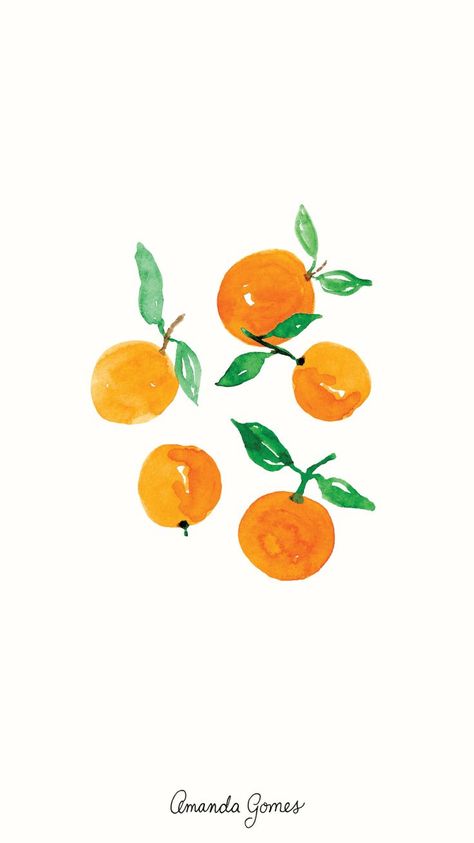 Orange Fruit Aesthetic, Akvarel Illustration, Pixel Wallpaper, Deco Orange, Wallpaper Backgrounds Aesthetic, Backgrounds Aesthetic, Cat Air, 패턴 배경화면, Seni Cat Air