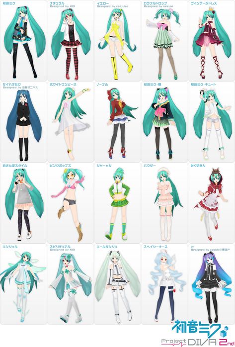 Anime: Project Diva 2nd / Project Diva F 2nd / VOCALOID Character: Hatsune Miku Code Number: #377905 Hatsune Miku, Hatsune Miku Full Body Png, Miku Outfits Costumes, Miku Expo Outfit, Vocaloid Outfits Design, Brazilian Hatsune Miku, Garfield Cosplay, Vocaloid Project Diva, Miku Designs