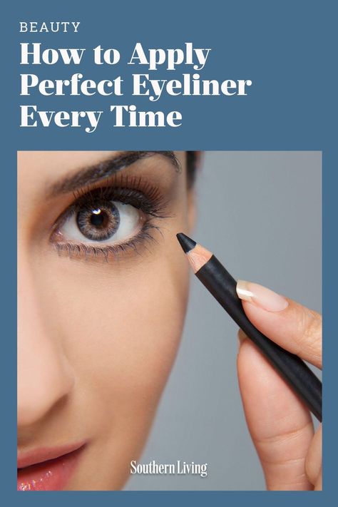 Once you've nailed down the proper eyeliner technique, we'll serve as your guides on the journey to perfecting your lash-line look. Ways To Wear Eyeliner, How To Apply Eyeliner Pencil, Eyeliner How To, Pencil Eyeliner Tutorial, Eyeliner With Brush, How To Wear Eyeliner, How To Put Eyeliner, How To Use Eyeliner, Everyday Eyeliner