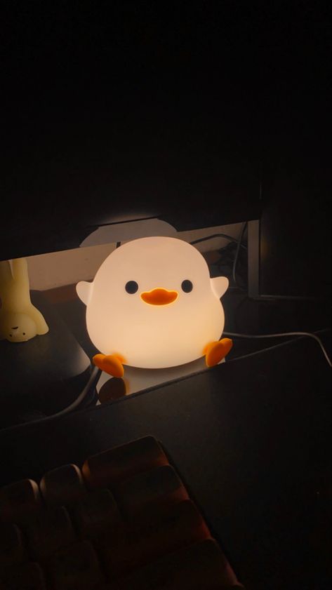 Kawaii, Squishy Lamp, Duck Lamp, Night Room, Bunny Lamp, Period Care, Animal Lamp, Cute Duck, Pretty Room