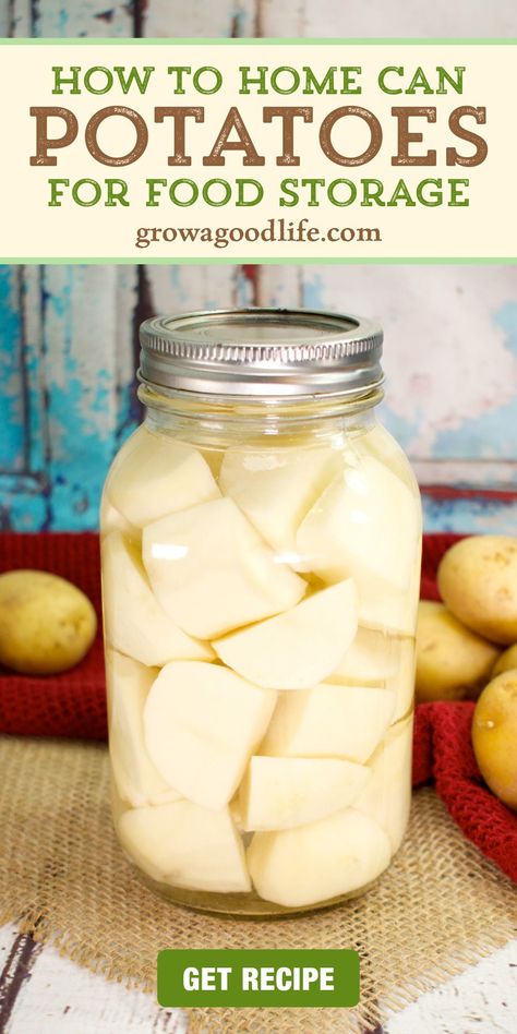 Best Ways To Preserve Potatoes, How To Can Corn In Pressure Cooker, Things To Make With A Stand Mixer, Canning Oatmeal, Canned Soups Recipes, Canning Cabinet Storage, Canning Shed Ideas, Canning Red Potatoes Pressure Cooker, Canning Shelf Life