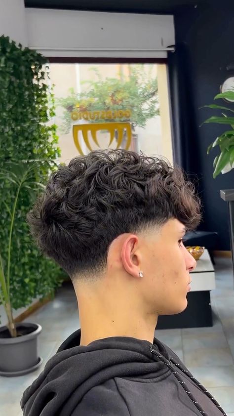 Modern Fresh Fades | Taper fade / curly fringe • • • #haircut #fade #skinfade #barber #barbershopconnect #menshair #thebarberpost #menshaircut #menshairstyle… | Instagram Mens Perm Hairstyles Fade, Hair Cuts For Curly Hair For Boys, Mid Fade Taper Haircut, Low Taper Fade With Textured Fringe, Low Taper Fade With Fringe, Tapper Fade Boys Haircut Curly, Low Taper Fade Wavy Hair, Taperfade Men Curly Hair, Curly Guys Haircut