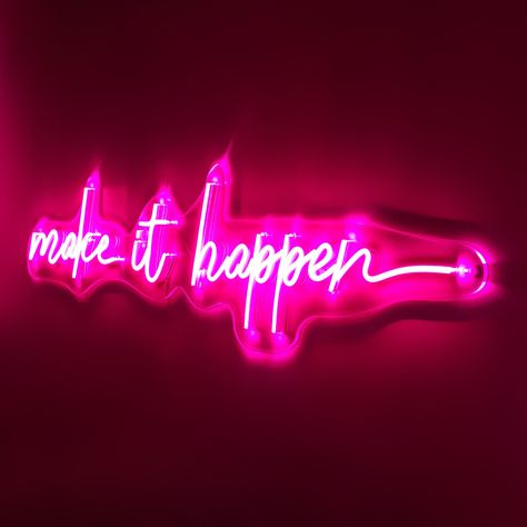 🌟 Illuminate Your Space with a High-Quality "Make It Happen" Neon Sign! 🌟 ✨ Make Your Dreams a Reality: Transform your space into a motivational powerhouse with our high-quality "Make It Happen" Neon Sign. Crafted with precision and inspiration, this captivating piece is designed to infuse your surroundings with a bright and empowering glow, reminding you to chase your dreams relentlessly. 💪 Motivation in Neon: Our Motivational Neon Sign serves as a daily reminder that you have the power to s Brownstone Remodel, Dream Until Its Your Reality, Gym Neon Sign, Neon Gym, Bright Quotes, Neon Wall Art, Vision Board Photos, Workout Space, Vision Boards