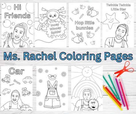 Xo Party, Ms Rachel Party, Ms Rachel Birthday Party, Kids Colouring Pages, Ms Rachel, Kids Colouring, Unique Coloring Pages, 2nd Birthday Party Themes, Bonding Activities