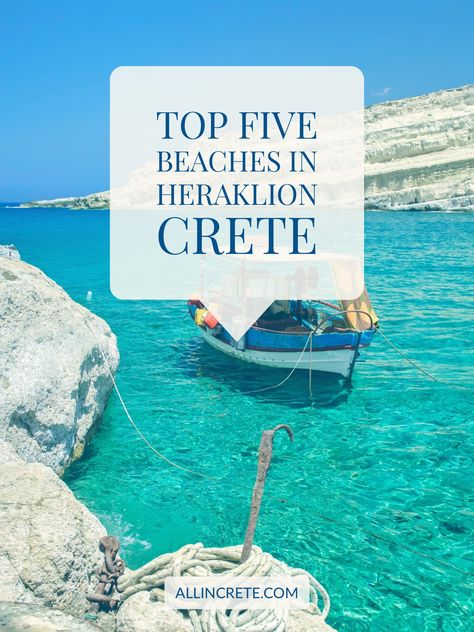 Do you want to know what are the best beaches to visit in Heraklion? Read on... Playa Del Carmen, Crete Hersonissos, Crete Heraklion, Crete Holiday, Beaches To Visit, Greece Crete, Best Beaches To Visit, Greek Travel, Greece Beach