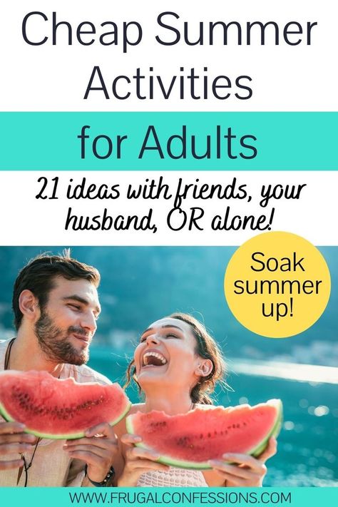 Summer Fun Ideas For Adults, Free Summer Activities For Adults, Vacation Activities For Adults, Fun Activities Adults, Last Day Of Summer Activities, Summer Activities Adults, Outside Activities For Adults, Hot Day Activities, Summer Activities For Adults