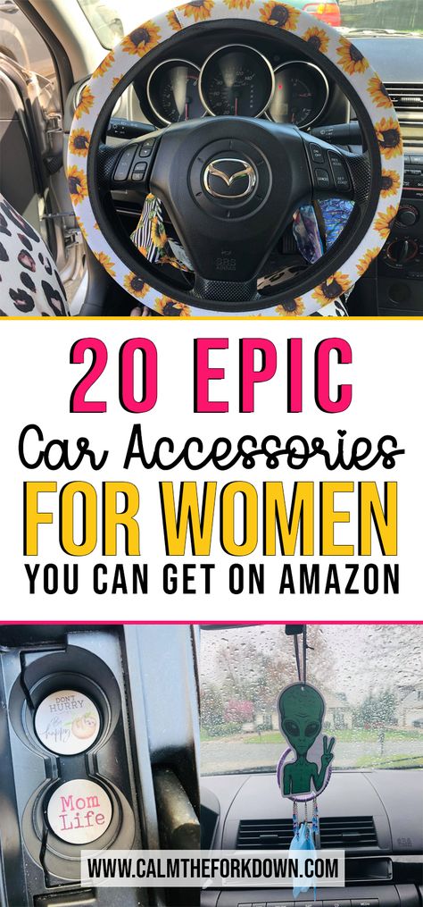 Womens Truck Accessories, Women Car Accessories Decor, Women Car Decor, Amazon Car Essentials For Women, Amazon Must Haves For Car, Car Must Haves For Moms, Cool Car Accessories For Women, Mom Car Accessories, Suv Accessories For Women