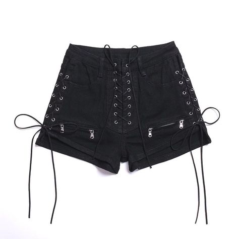 Jeans Cheap Jeans Streetwear Black High Waist Short Jeans.We offer the best wholesale price, quality guarantee, professional e-business service and fast shipping . You will be satisfied with the shopping experience in our store. Look for long term businss with you. Estilo Emo, Lace Denim Shorts, Club Fashion, Urban Chic Fashion, Black High Waisted Shorts, Ripped Shorts, High Waisted Jean Shorts, Denim Shorts Women, Casual Lace
