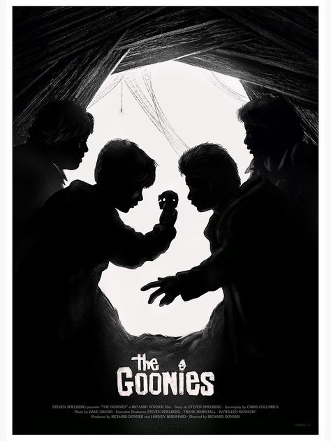 Goonies Poster, Los Goonies, Tribute Poster, Goonies Never Say Die, 80s Movie Posters, The Goonies, Image Film, Best Movie Posters, Film Poster Design