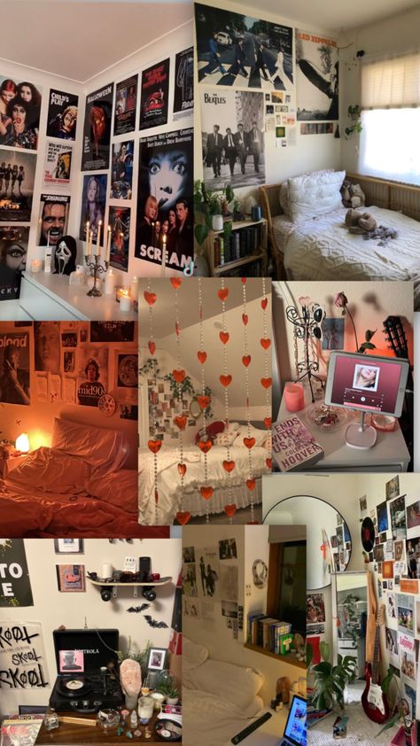 Downtown girl room 🕯🥐📸🧺 Downtown Girl Rugs, Downtown Dorm Room, Down Town Room Decor, Teenage Girl Room Aesthetic, Down Town Room Ideas, Downtown Aesthetic Room Decor, Teenager Bedroom Girl Aesthetic, Cool Girl Aesthetic Room, Room Ideas Aesthetic Downtown Girl