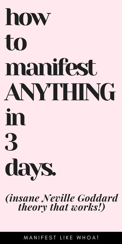 Manifest ANYTHING In 3 Days (Neville Goddard Technique) Oath Of Manifestation, 3 Day Manifestation, Art Of Manifestation, Is Manifestation Real, The Art Of Manifestation, Manifesting What You Want, Manifest In 3 Days, Manifest What You Want, How To Manifest Health