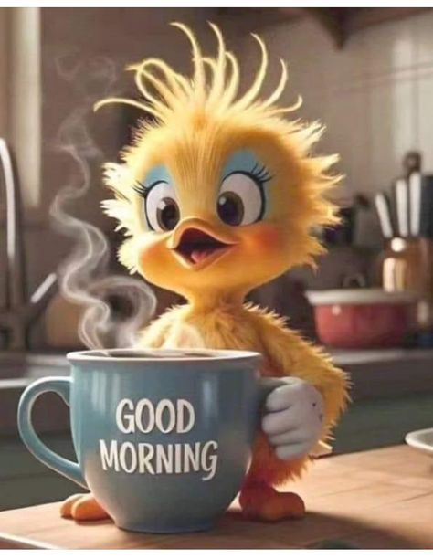 Silly Good Morning Images, Goofy Good Morning, Just Checking In On You Images, Fun Good Morning, Funny Good Morning Greetings, Goeie Morgen, Good Morning Animals, Good Morning Cartoon, Good Morning Wishes Gif