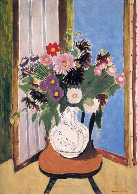 Henri Matisse (1869-1954), "Daisies" John Singer Sargent, Art Amour, Andre Derain, Matisse Paintings, Acrylic Painting Diy, Edouard Vuillard, Pierre Bonnard, Willem De Kooning, Camille Pissarro