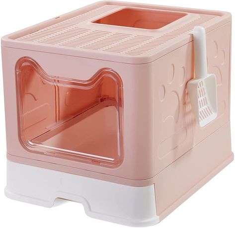 Pretty Litter Boxes, Litter Box Aesthetic, Cute Cat Litter Boxes, Cute Items To Buy On Amazon, Cat Liter, Pretty Litter, Cat Litter Tray, Cat Patio, Pet Spaces