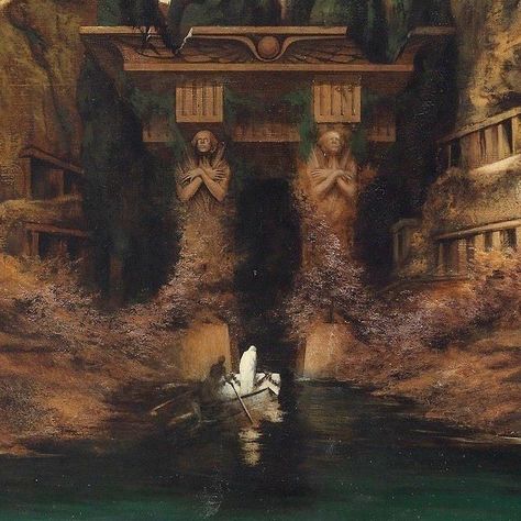 Karl Wilhelm Diefenbach, Arnold Bocklin, Isle Of The Dead, Aqua Regia, Frederic Remington, 다크 판타지, Mystical Art, European Art, Classical Art