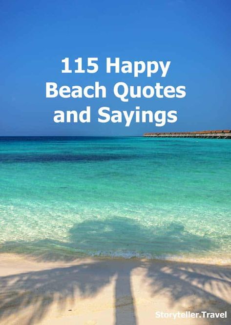 115 Happy Beach Quotes & Sayings (Sunshine & Ocean Captions) Ocean Breeze Quotes, At The Beach Quotes, Happy Beach Quotes, Breeze Quotes, Seashore Quotes, The Beach Quotes, Beach Quotes And Sayings, Beach Ocean Quotes, Seaside Quotes