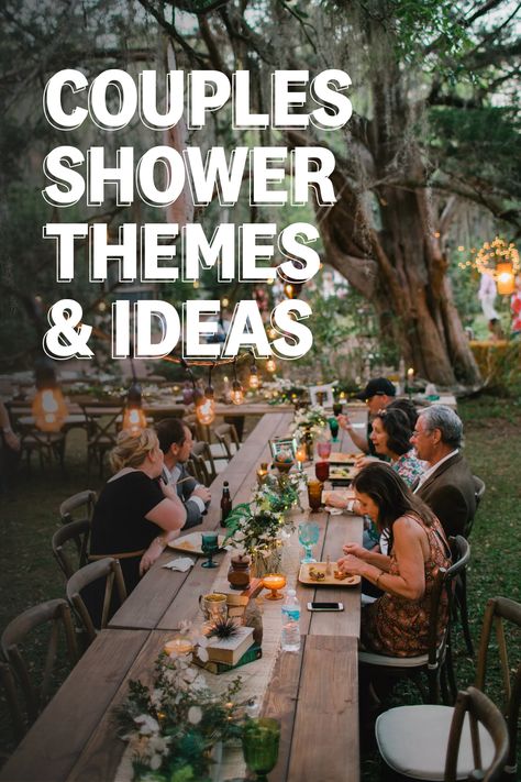 Outside Couples Shower Ideas, Couples Wedding Shower Picnic, Bridal Shower Themes Coed, Outdoor Couples Shower Ideas, Fun Couples Shower Themes, Mixed Bridal Shower Ideas, Summer Couple Shower Themes, Games For Couples Wedding Shower, Unisex Bridal Shower Ideas