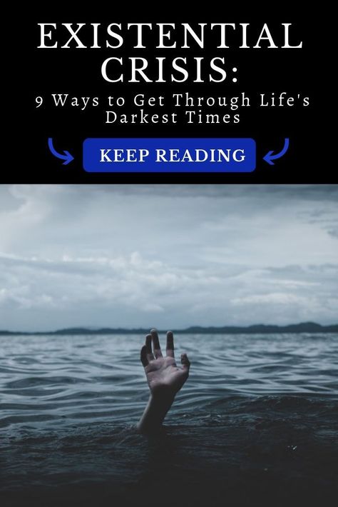 Are you going through a quarter life crisis, mid life crisis or general crisis that involves questioning reality? The existential crisis can be a dark and tough period in life. Keep reading to get support ...  #existentialcrisis When Life Feels Meaningless, Existential Crisis Quotes, Meaningless Life, Existential Despair, Questioning Reality, Coaching Questions, Quarter Life Crisis, Transformational Coaching, Life Crisis