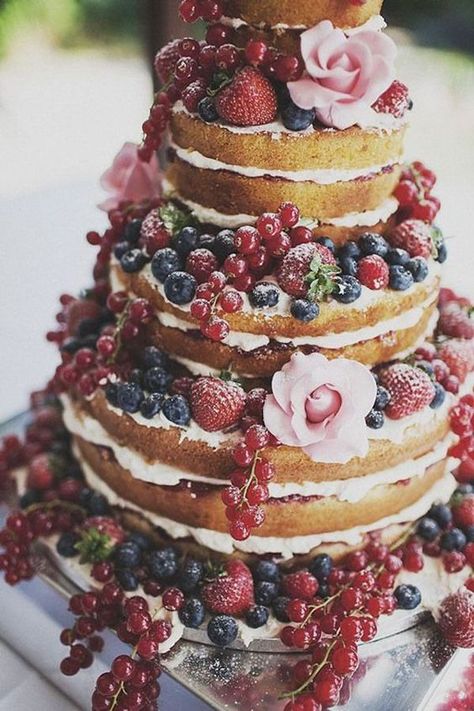 Tårta Design, Torte Cupcake, Vegan Wedding, Naked Cakes, Fall Weddings, Brunch Wedding, Wedding Cake Inspiration, Trifle