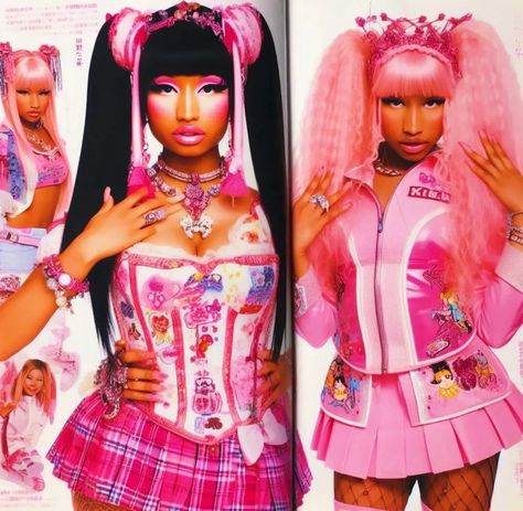 Nicki minaj for KERA mag (japan 2012) Haute Couture, Couture, Nicki Minaj Harajuku Barbie Era, Nicki Minaj Gyaru, Nicki Minaj Harajuku Barbie, Nicki Harajuku Barbie, Harajuku Nicki Minaj, Nicki Minaj Iconic Looks, Nicki Minaj Harajuku