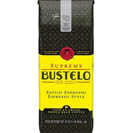 Supreme by Bustelo Espresso Style Dark Roast Whole Bean Coffee, 16 Ounces Brand: cafe bustelo Manufacturer: J.M. Smucker Company - Item Form: Whole Bean - Brand: Cafe Bustelo - Flavor: Espresso - Roast Level: Dark_roast - Package Information: Bag - Dark roast coffee blend made with 100% Arabica coffee beans roasted to perfection - Espresso-style coffee with a rich, full-bodied flavor - Specially roasted whole Arabica coffee beans create a smooth, flavorful cup of coffee or mixed coffee beverage, Best Espresso Beans, Bustelo Coffee, Nescafe Instant Coffee, Cafe Bustelo, Making Cold Brew Coffee, Arabica Coffee Beans, Coffee Varieties, Dark Roast Coffee, Roast Coffee