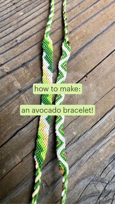 avocado bracelet tutorial! | Diy friendship bracelets tutorial, Bracelets, Friendship bracelets Diy Threaded Bracelets, Cool Friendship Bracelets Tutorials, Bracelet Thread Diy, How To Make Braclets With Thread Step By Step Easy, Friend Ship Braclet Ideas, How To Make Thread Bracelets Tutorials, Thread Bracelets Patterns Tutorials, Quick Friendship Bracelets, Thread Anklets Diy