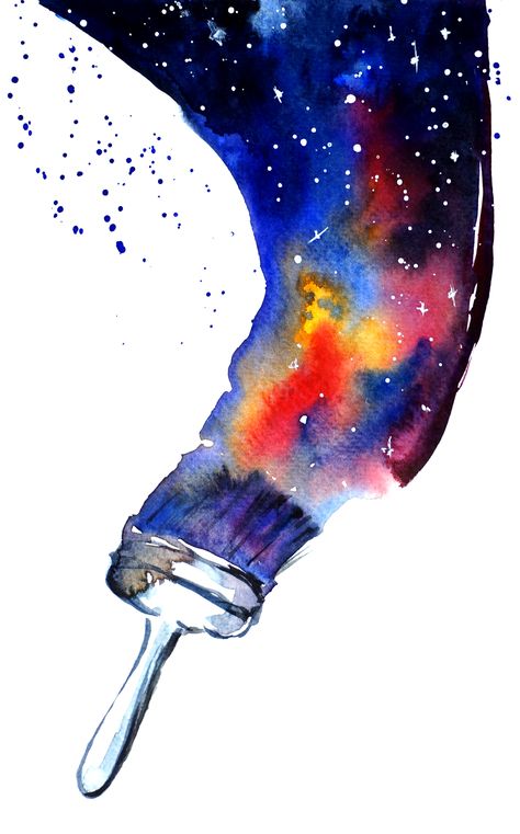 Watercolor Galaxy Painting, Universe Drawing Galaxies, Aquarelle Painting Ideas, Galaxy Illustration Art, Aquarelle Art Ideas, Travel Art Painting, Space Galaxy Art, Galaxy Watercolor Painting, Universe Watercolor