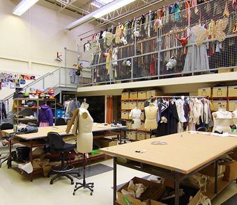 Design and Costume Technology | Mason Gross School of the Arts Costume Shop Aesthetic, Costume Designer Studio, Theater Storage, Costume Workshop, Costume Storage, Costume Room, Theatre Classroom, Prop Storage, Costume Closet