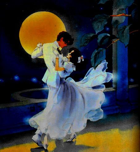 Dancing in the moonlight Romantic Dancing Reference, Slow Dance Art Reference, Waltz Dancing Poses Drawing, Kissing In The Moonlight Drawing, Dancing Waltz Reference, Waltz Pose Reference Drawing, Waltz Reference Pose, Waltz Drawing Reference, Dancing Poses Drawing Couple Ballroom