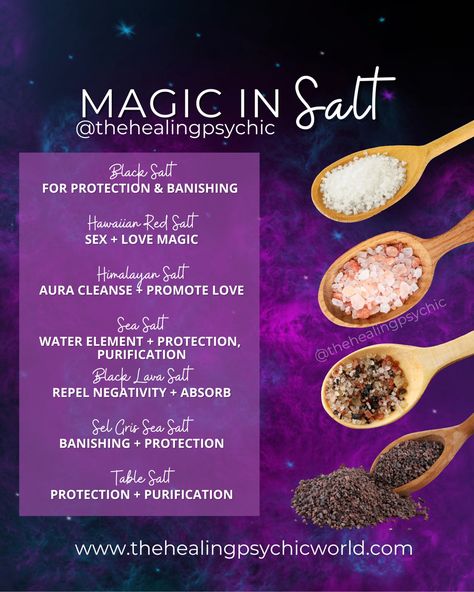 Salt Peter Magic, Salt Magick Uses, Epsom Salt Magical Properties, Epsom Salt Witchcraft, Celtic Sea Salt Witchcraft, Sea Salt Spiritual Benefits, Salt Meaning Witchcraft, Table Salt Witchcraft, Salt Bath Benefits Spiritual