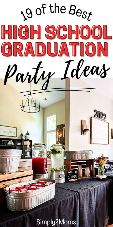 Graduating Party Ideas, Planning Graduation Party, Places To Have Graduation Parties, High School Grad Party Ideas 2024, Graduation Party 2024 Ideas, Graduation Party Decor Male, High School Senior Party Ideas, High School Graduation Party Themes Color Schemes, 2024 Graduation Party Decorations