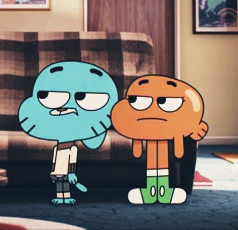 Gumball Darwin Bff Pp, Gumball And Darwin Pfp, Amazing World Of Gumball Tattoo, Best Friend Characters, Movie Duos, Gumball Darwin, Halloween Duos, Disney Duos, Duo Costumes